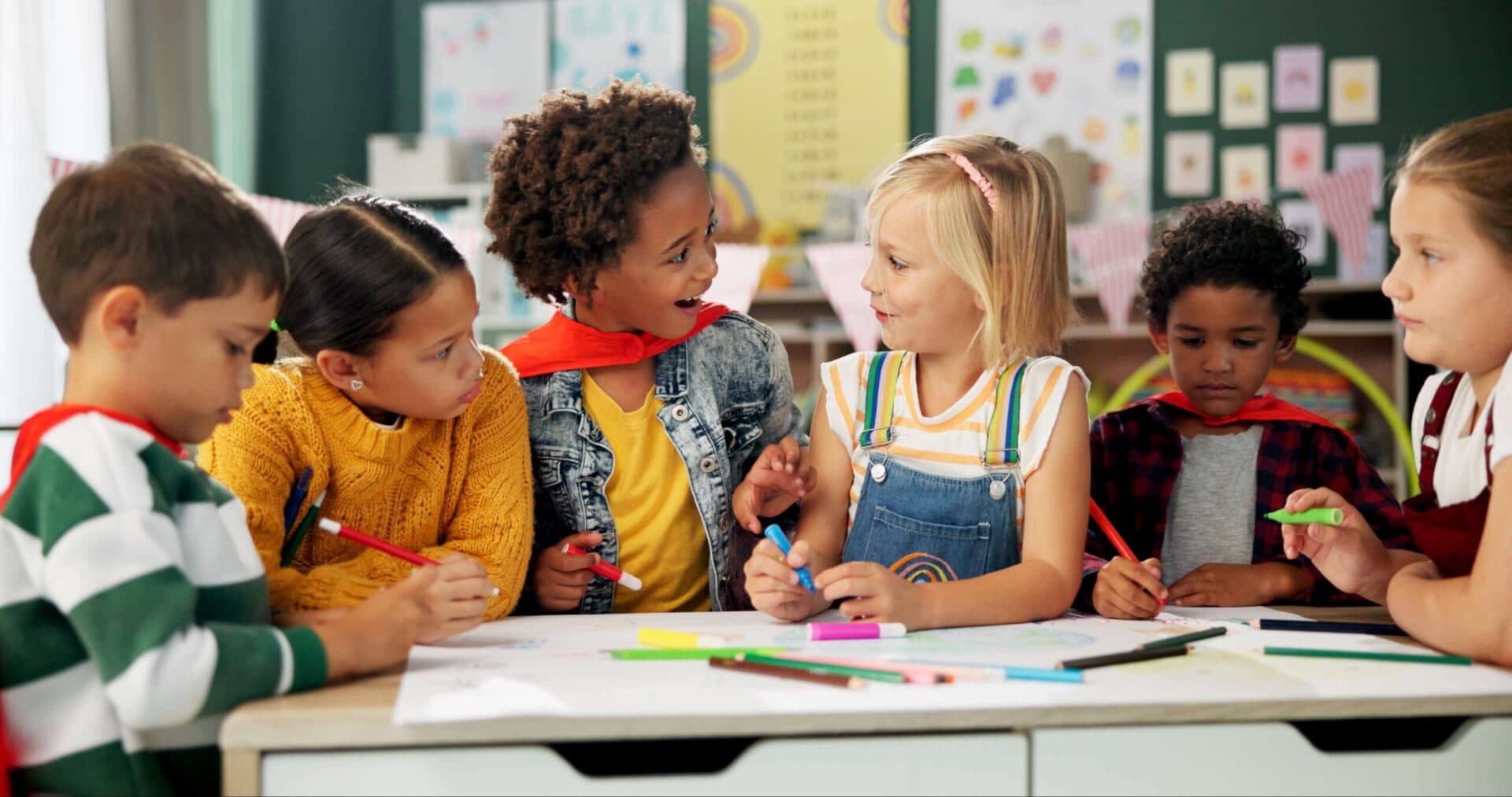 Children playing together at Creative Playrooms