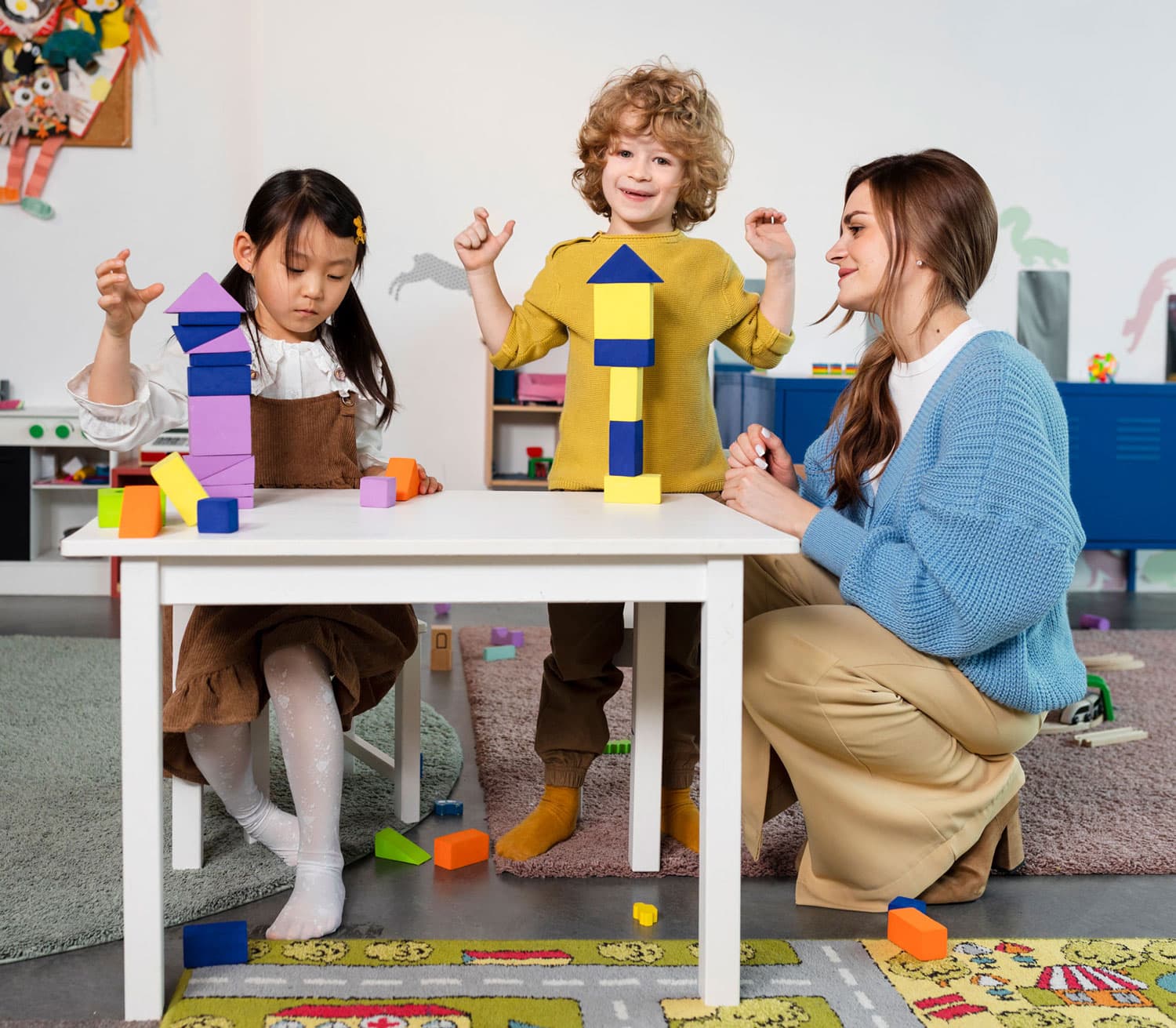 Children learning at Creative Playrooms Parma