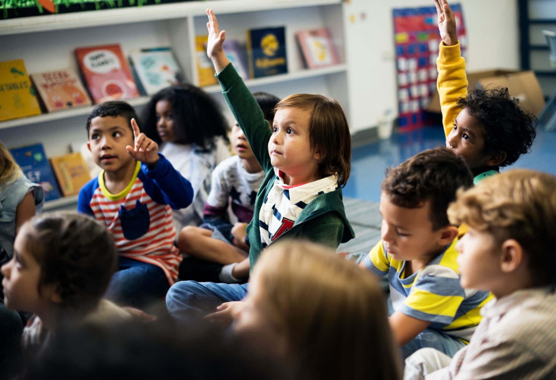 Children learning together at Creative Playrooms